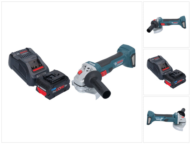 Bosch GWS 18V-7 Amoladora angular profesional sin cable 18 V 125 mm sin escobillas + 1x batería ProCORE 8,0 Ah + cargador