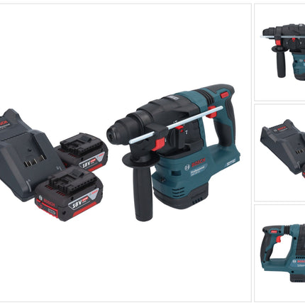 Akumulatorowa wiertarko-wkrętarka Bosch GBH 18V-22 Professional 18 V 1,9 J SDS Plus Brushless + 2x akumulator 4,0 Ah + ładowarka