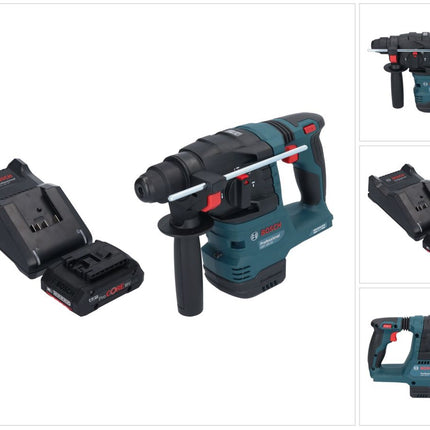 Akumulatorowy młot udarowo-obrotowy Bosch GBH 18V-22 Professional 18 V 1,9 J SDS Plus Brushless 1x akumulator ProCORE 4,0 Ah + ładowarka