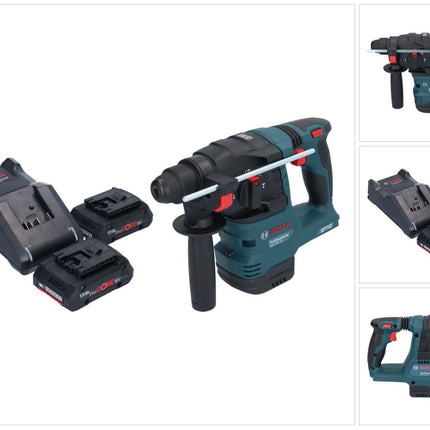 Akumulatorowa młotowiertarka Bosch GBH 18V-22 Professional 18 V 1,9 J SDS Plus Brushless + 2x akumulator ProCORE 4,0 Ah + ładowarka