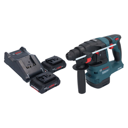 Akumulatorowa młotowiertarka Bosch GBH 18V-22 Professional 18 V 1,9 J SDS Plus Brushless + 2x akumulator ProCORE 4,0 Ah + ładowarka