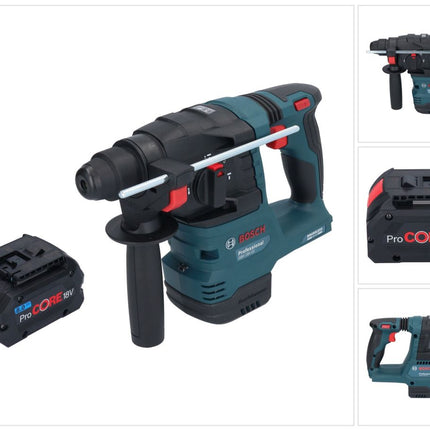 Akumulatorowy młot udarowo-obrotowy Bosch GBH 18V-22 Professional 18 V 1,9 J SDS Plus Brushless + 1x akumulator ProCORE 8,0 Ah - bez ładowarki