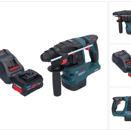 Akumulatorowy młot udarowo-obrotowy Bosch GBH 18V-22 Professional 18 V 1,9 J SDS Plus Brushless + 1x akumulator ProCORE 8,0 Ah + ładowarka