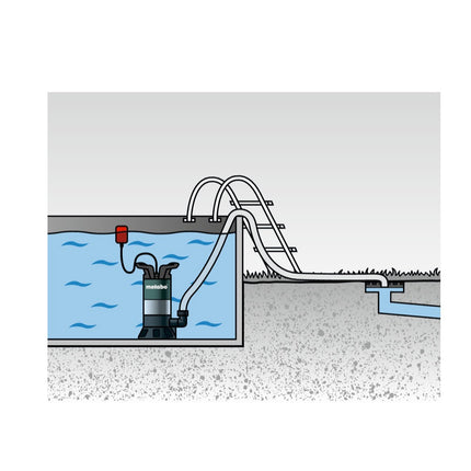 Bomba sumergible de agua sucia Metabo PS 15000 S (0251500000) 850 vatios caudal 15000 l/h