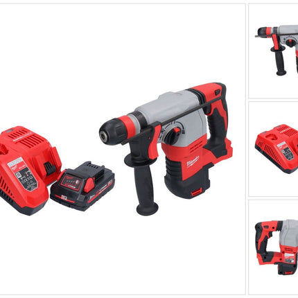 Milwaukee M18 HD18HX-301 Akku Kombihammer 18 V 2,4 J + 1x Akku 3,0 Ah + Ladegerät