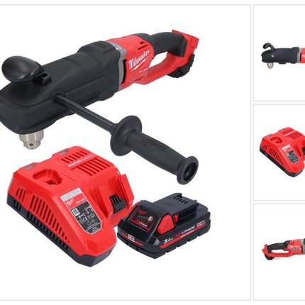 Milwaukee M18 FRAD2-301 cordless angle drill 18 V 122 Nm brushless + 1x rechargeable battery 3.0 Ah + charger