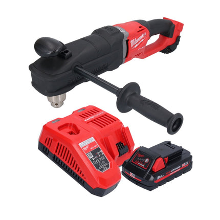 Milwaukee M18 FRAD2-301 cordless angle drill 18 V 122 Nm brushless + 1x rechargeable battery 3.0 Ah + charger