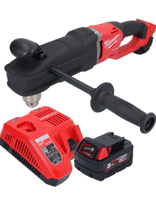 Trapano angolare a batteria Milwaukee M18 FRAD2-501 18 V 122 Nm brushless + 1x batteria ricaricabile 5,0 Ah + caricabatterie