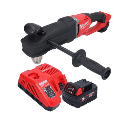Milwaukee M18 FRAD2-501 cordless angle drill 18 V 122 Nm brushless + 1x rechargeable battery 5.0 Ah + charger