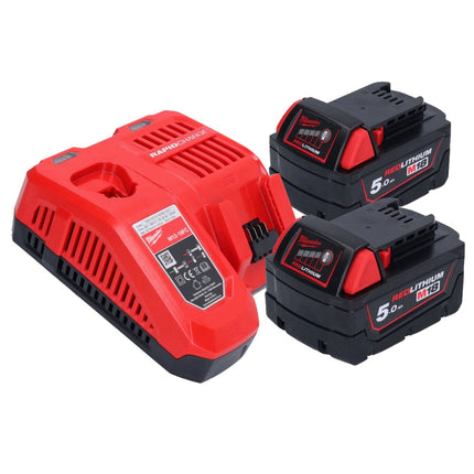 Milwaukee M18 FRAD2-502 cordless angle drill 18 V 122 Nm brushless + 2x rechargeable battery 5.0 Ah + charger