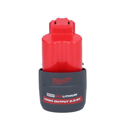 Limpiador de tuberías a batería Milwaukee M12 BDC6-251C 12 V + 1x batería 2,5 Ah + espiral + cubo - sin cargador