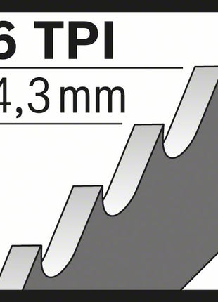 BOSCH Reciprocating saw blade S 1411 DF Length 300 mm Width 19 mm ( 4000837543 )