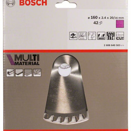 BOSCH circular saw blade Outer Ø 160 mm Number of teeth 42 HLTCG ( 4000908901 )