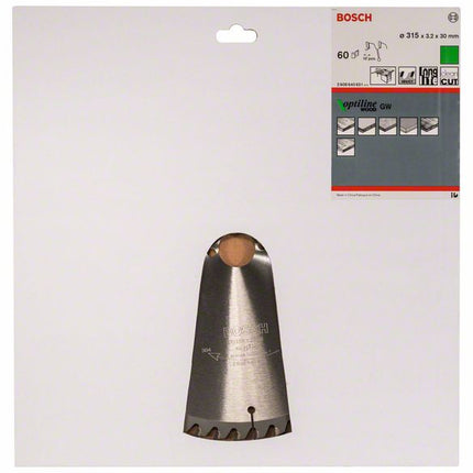 BOSCH Piła tarczowa Optiline Wood Ø zewnętrzna 315 mm Liczba zębów 60 WZ ( 8000342031 )