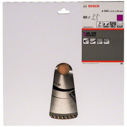 BOSCH Kreissägeblatt Außen-Ø 254 mm Zähnezahl 80 HLTCG ( 8000342267 )