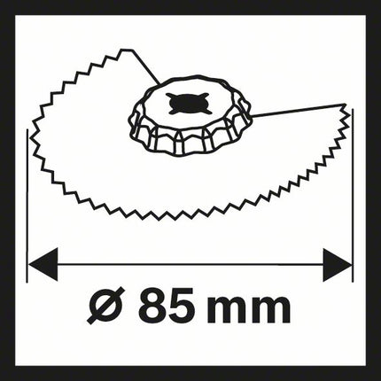 Brzeszczot segmentowy BOSCH ACZ 85 EB Ø 85 mm ( 8000345558 )