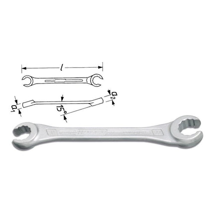HAZET Doppelringschlüssel 612 10 x 11 mm 147 mm ( 8000462632 )