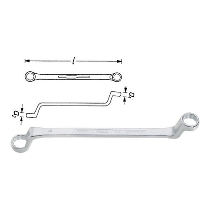 HAZET Doppelringschlüssel 630 25 x 28 mm 350 mm ( 8000462662 )