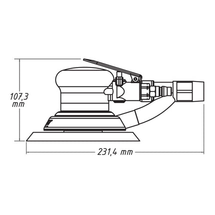 Pneumatyczna szlifierka oscylacyjna HAZET 9033-2 150 mm ( 4000898934 )