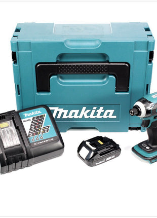 Makita DTD 146 RA1J Akku Schlagschrauber 18 V 160 Nm 1/4" + 1x Akku 2,0 Ah + Ladegerät + Makpac - Toolbrothers