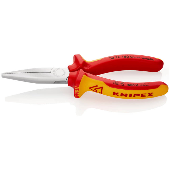 KNIPEX long nose pliers overall length 160 mm shape 1 ( 4000810279 )