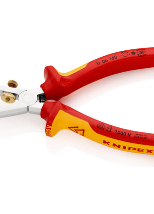 KNIPEX Wire stripper length 160 mm VDE ( 4000810415 )