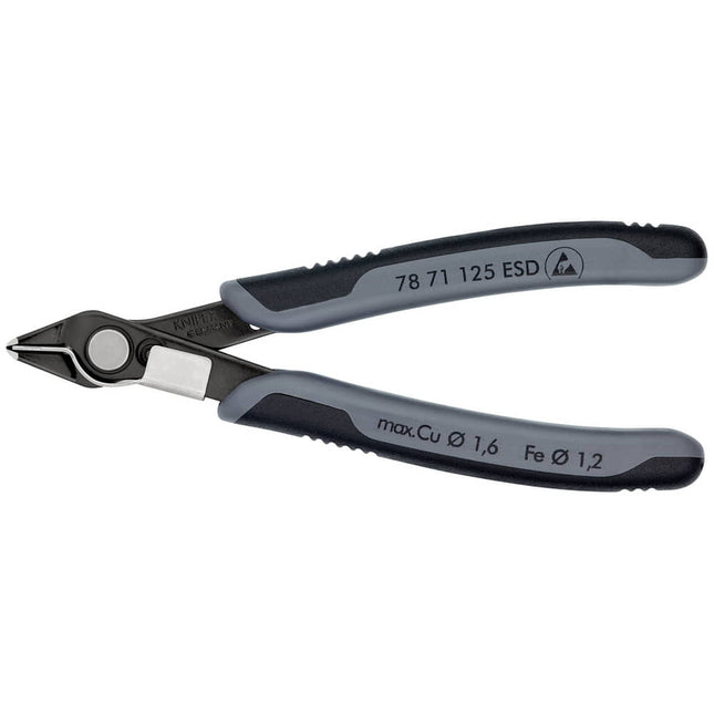 KNIPEX Electronics diagonal cutters Super-Knips(R) length 125 mm shape 7 ( 4000810523 )