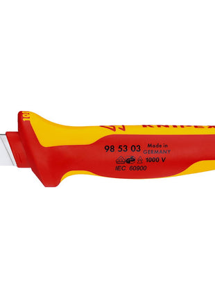 Coltello spelucchino KNIPEX lunghezza 155 mm lunghezza lama 28 mm ( 4000794989 )