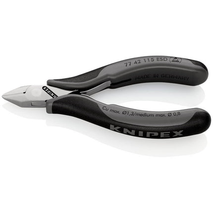 KNIPEX Electronics diagonal cutters length 115 mm shape 4 ( 4000794633 )