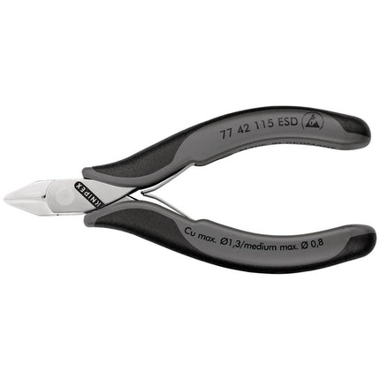 KNIPEX Electronics diagonal cutters length 115 mm shape 4 ( 4000794633 )