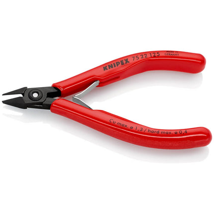 KNIPEX Electronics diagonal cutters length 125 mm shape 2 ( 4000794622 )