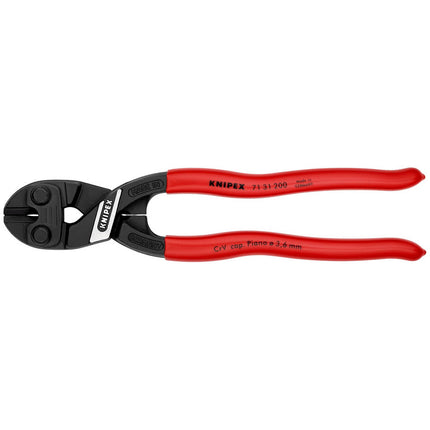 KNIPEX compact bolt cutters CoBolt(R) length 200 mm plastic coating ( 4000810162 )