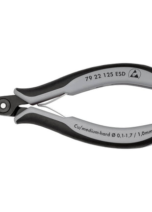 KNIPEX precision electronics diagonal cutters length 125 mm shape 2 ( 4000810830 )