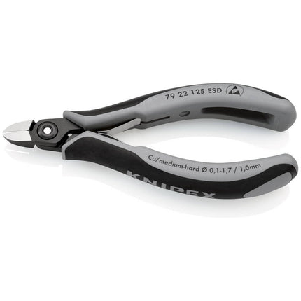 KNIPEX precision electronics diagonal cutters length 125 mm shape 2 ( 4000810830 )