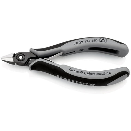 Frese diagonali per elettronica di precisione KNIPEX lunghezza 125 mm forma 3 ( 4000810831 )