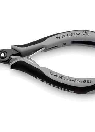 KNIPEX precision electronics diagonal cutters length 125 mm shape 3 ( 4000810831 )