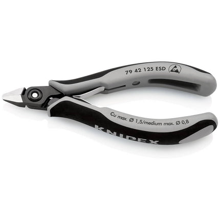 KNIPEX precision electronics diagonal cutters length 125 mm shape 4 ( 4000810832 )