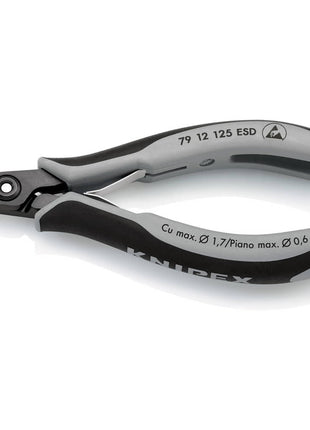 KNIPEX precision electronics diagonal cutters, length 125 mm ( 4000795064 )