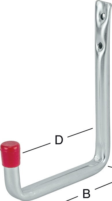 Gancho de pared VORMANN en forma de U sin revestimiento de goma Proyección 82 mm ( 3000273040 )
