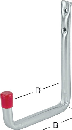 VORMANN gancio a parete a U senza rivestimento in gomma Sporgenza 250 mm ( 3000273043 )