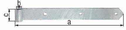 GAH shutter hinge width 45 mm length 800 x 45 mm thickness 5 mm ( 3000200268 )