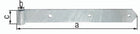 GAH shutter hinge width 45 mm length 800 x 45 mm thickness 5 mm ( 3000200268 )