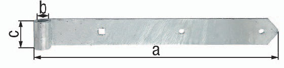 GAH shutter hinge width 45 mm length 800 x 45 mm thickness 5 mm ( 3000200268 )
