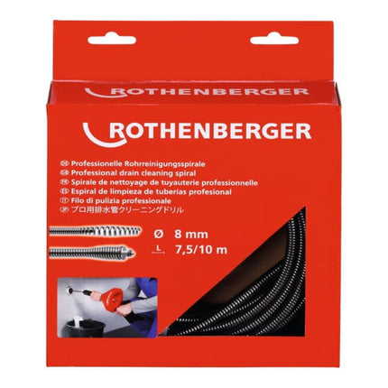 Herramienta espiral ROTHENBERGER ROSPIMATIC longitud 7,5 m espiral-Ø 8 mm ( 8000739564 )