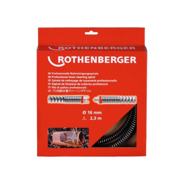ROTHENBERGER SMK espiral limpiatubos longitud 2,3 m espiral Ø 16 mm ( 4000781214 )