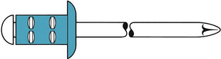 GESIPA rivetto cieco PolyGrip(R) gambo del rivetto d x l 3,2 x 8 mm ( 4000813785 )