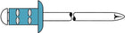 GESIPA rivetto cieco PolyGrip(R) gambo del rivetto d x l 3,2 x 8 mm ( 4000813785 )