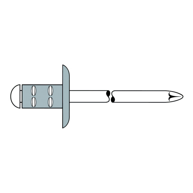 GESIPA rivetto cieco PolyGrip(R) gambo del rivetto d x l 3,2 x 8 mm K9,5 ( 4000813560 )