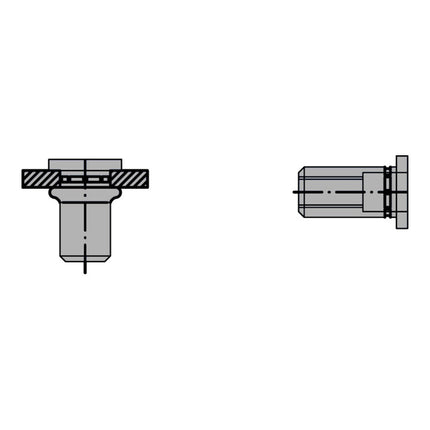 GESIPA dado per rivetto cieco PolyGrip(R) gambo del rivetto d x l 9 x 18 mm M6 ( 4000813823 )