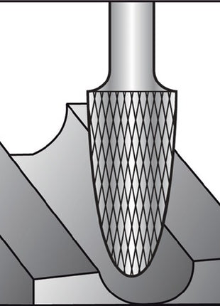 RUKO router bit RBF Ø 6 mm Head length 18 mm Shank Ø 6 mm ( 4000602853 )